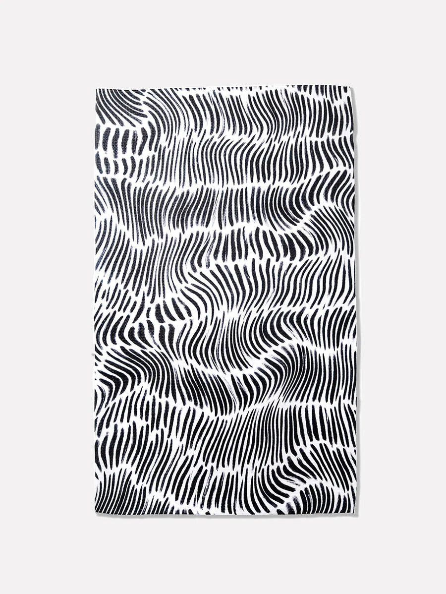 custom geometry towel for fresh linen