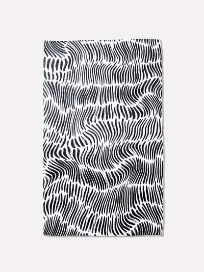 custom geometry towel for fresh linen