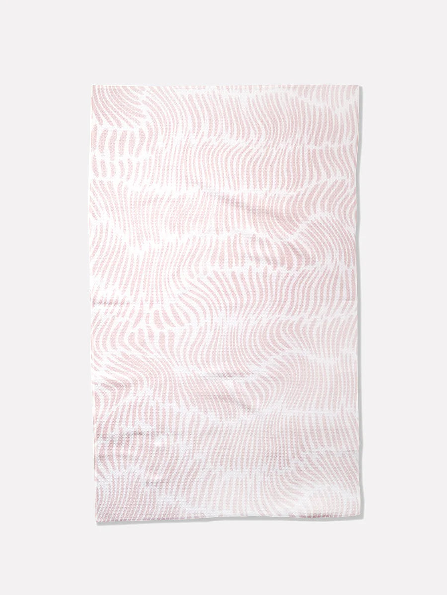 blushed bergamot inspired geometry towel