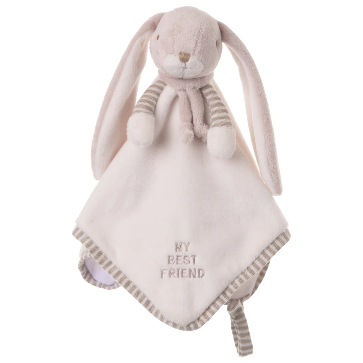 Lucian Bunny Blankie shown on a white background