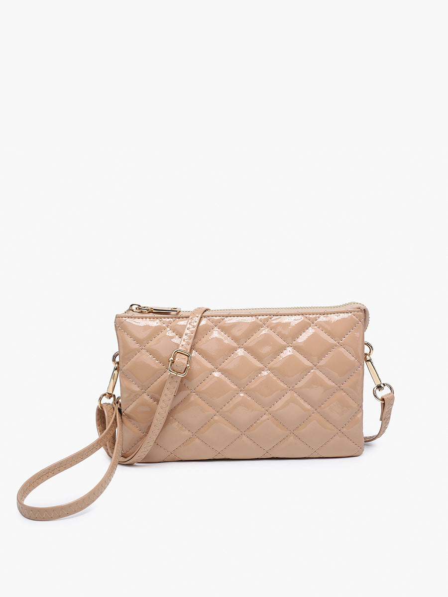 natural high gloss quilt christine crossbody.