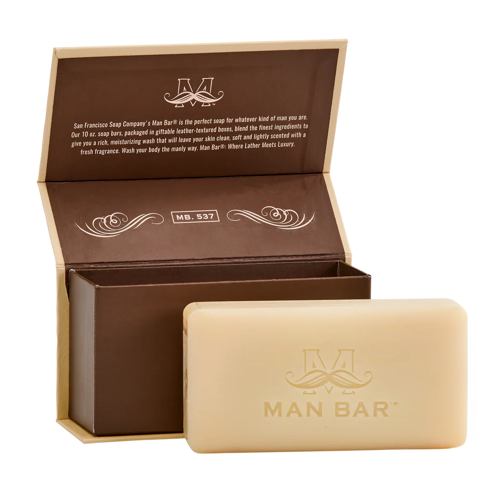  malt and espresso awakening man bar set in front of its open box packaging