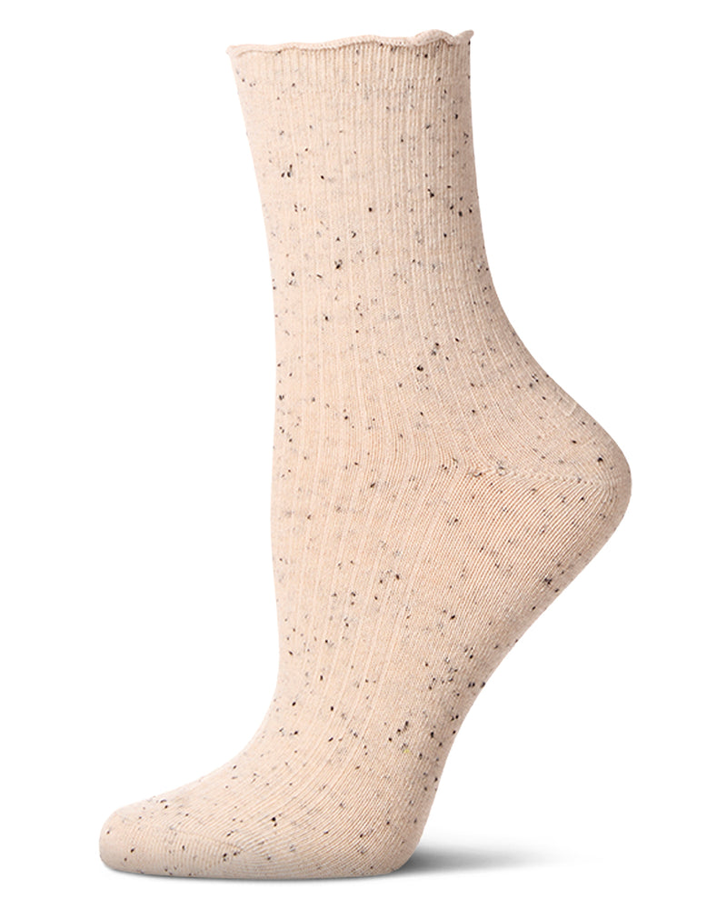 oatmeal lettuce edge sock
