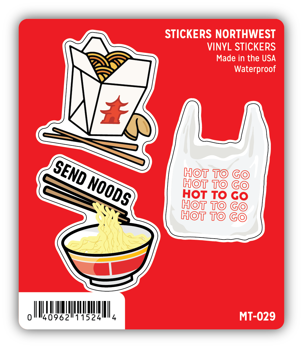 Stickers Northwest - Takeout Mini Sticker Trio – Kitchen Store & More