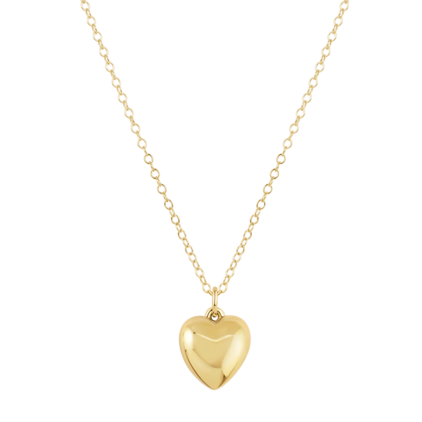 16" necklace gold love plush gold charm