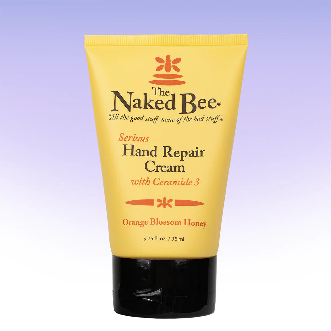 yellow tube of orange blossom honey hand repair cream
