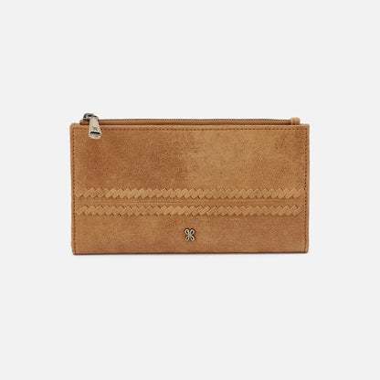 front view of jill large bifold wallet in whiskey
