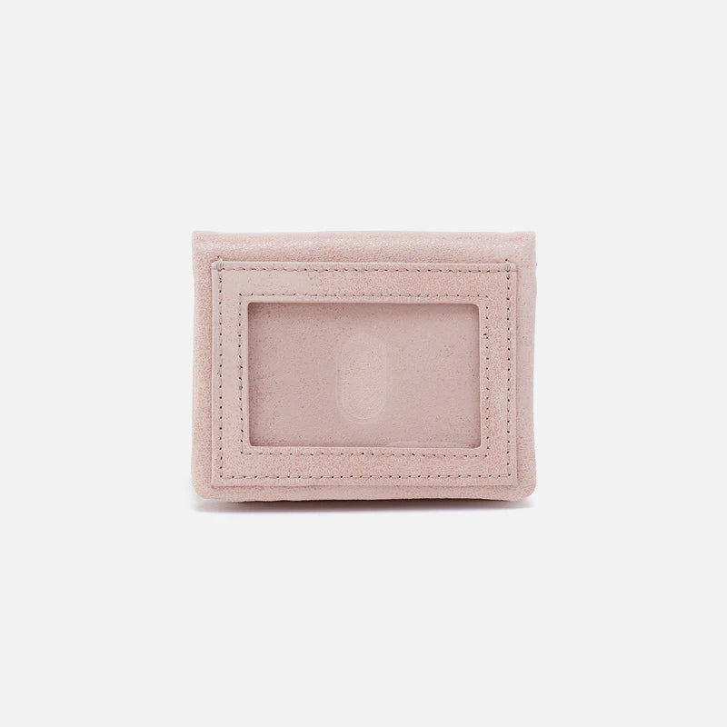 Mini Lumen Wallet in blossom to show ID slot