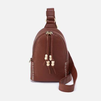 front view of the fern sling in cocoa bean