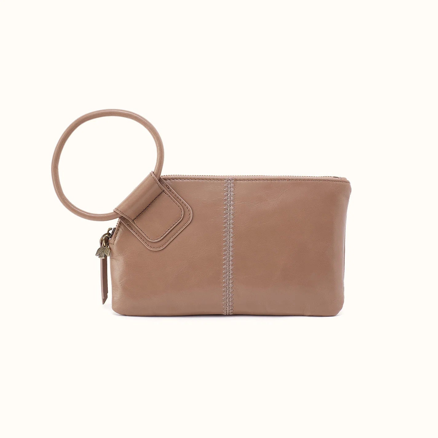 front view of the sable wristlet in the color woodsmoke