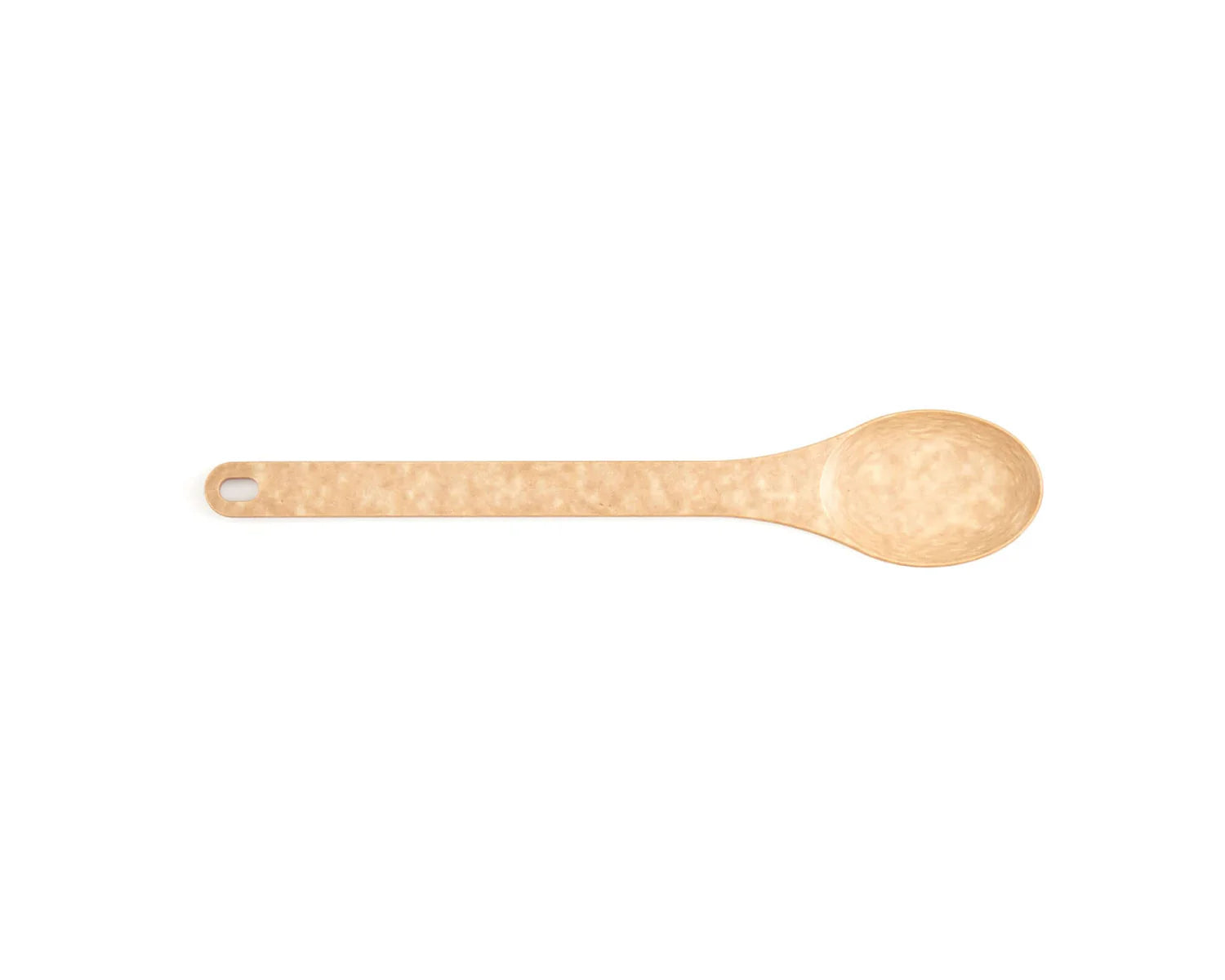 Wooden spoon on a white background
