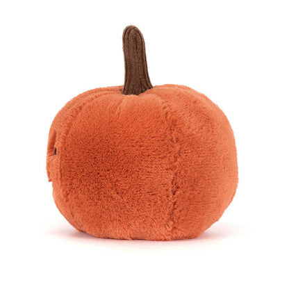 side view of Ooky Jack O Lantern Plush Toy