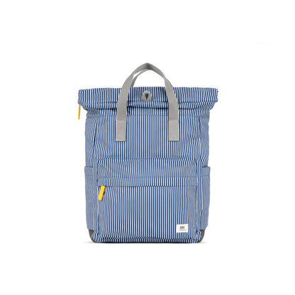 blue and white stripe canfield b backpack.