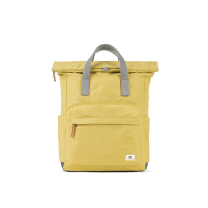 front view of yellow canfield b backpack.