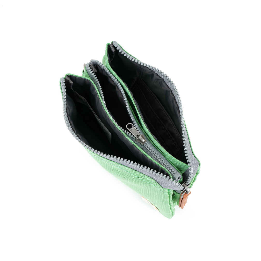 open view of Peppermint Carnaby Wristlet Wallet
