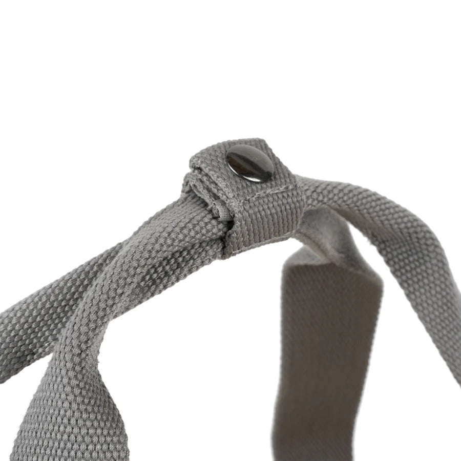 close-up of handles on Granite Recycled Canvas Gatwick Duffle
