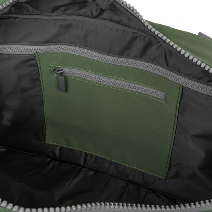 interior view of Granite Recycled Canvas Gatwick Duffle
