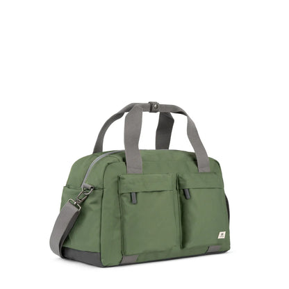 side view of Granite Recycled Canvas Gatwick Duffle

