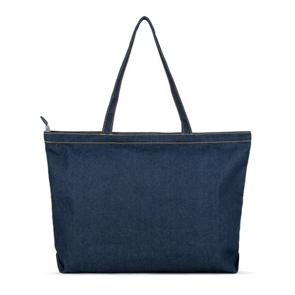 back view of Dark Wash Denim Portobello Tote
