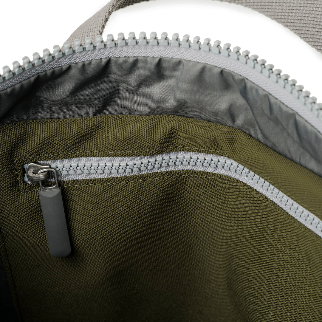 inside view of moss Medium Richmond Backpack