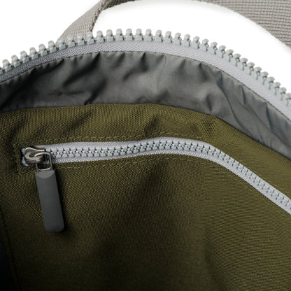 inside view of moss Medium Richmond Backpack