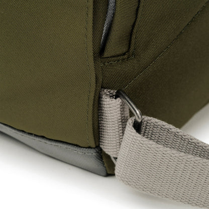 strap attachment view of moss Medium Richmond Backpack