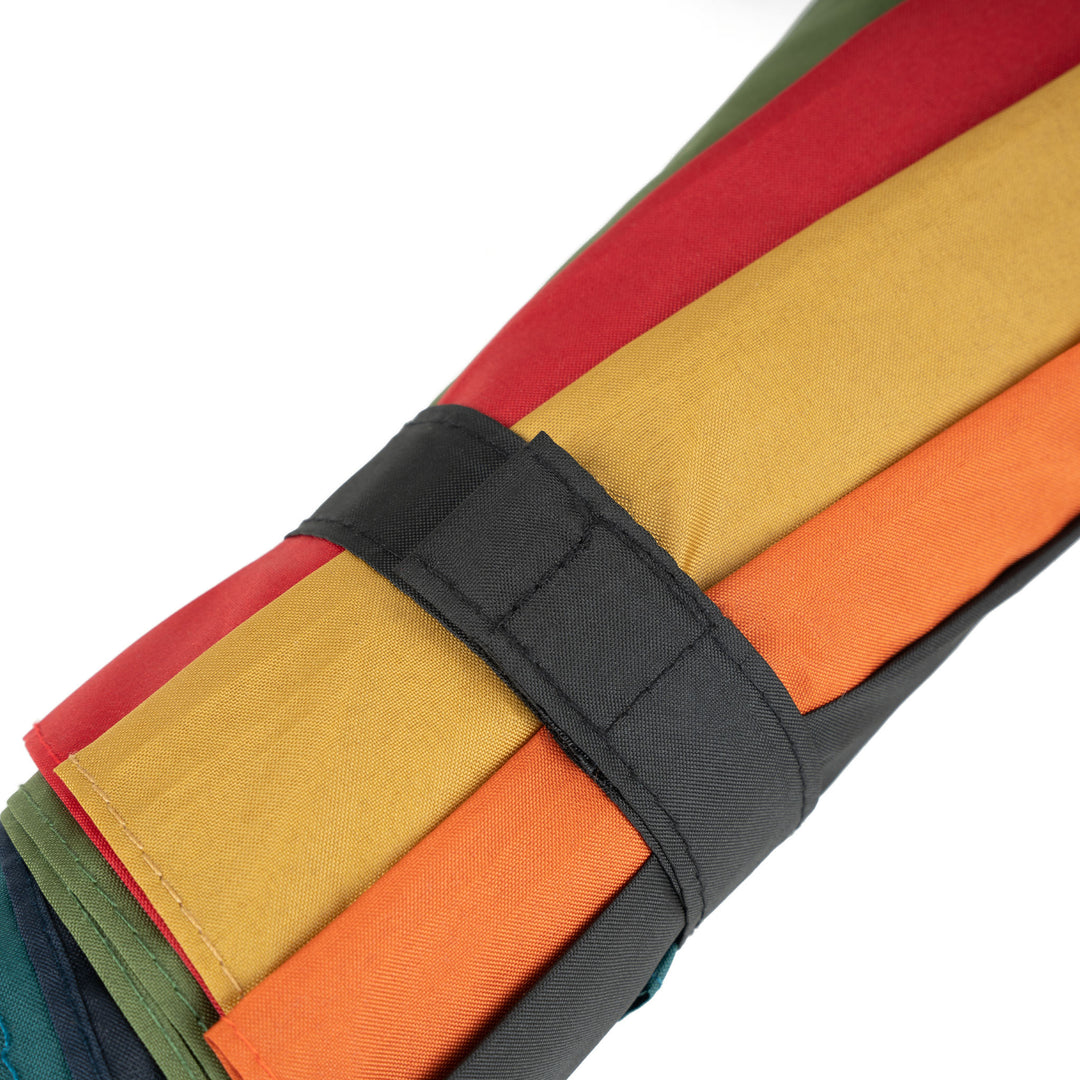 view of Rainbow Waterloo Umbrella wrapped up