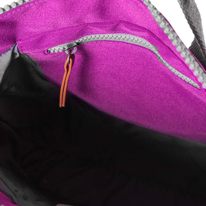 interior view of violet bantry backpack.