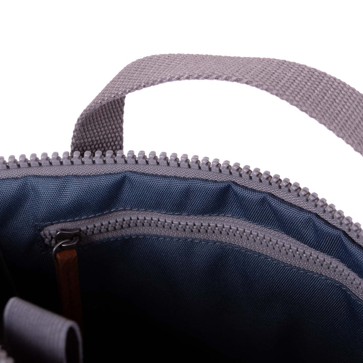 interior view of blue finchley backpack.