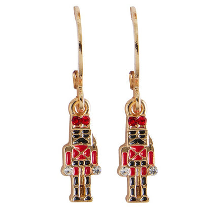 pair of nutcracker earrings.