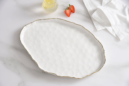 top view of Portofino Large Oval Platter.