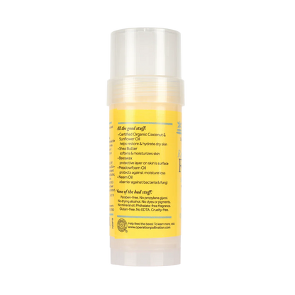 side view of Naked Bee Restoration Foot Balm