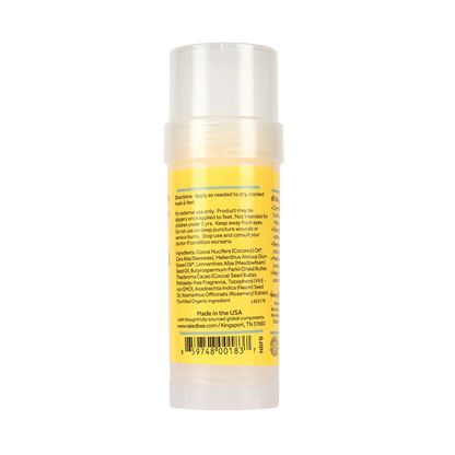 back view of Naked Bee Restoration Foot Balm