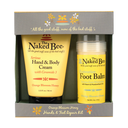 Orange Blossom Honey Hand and Feet Kit shown on a white background