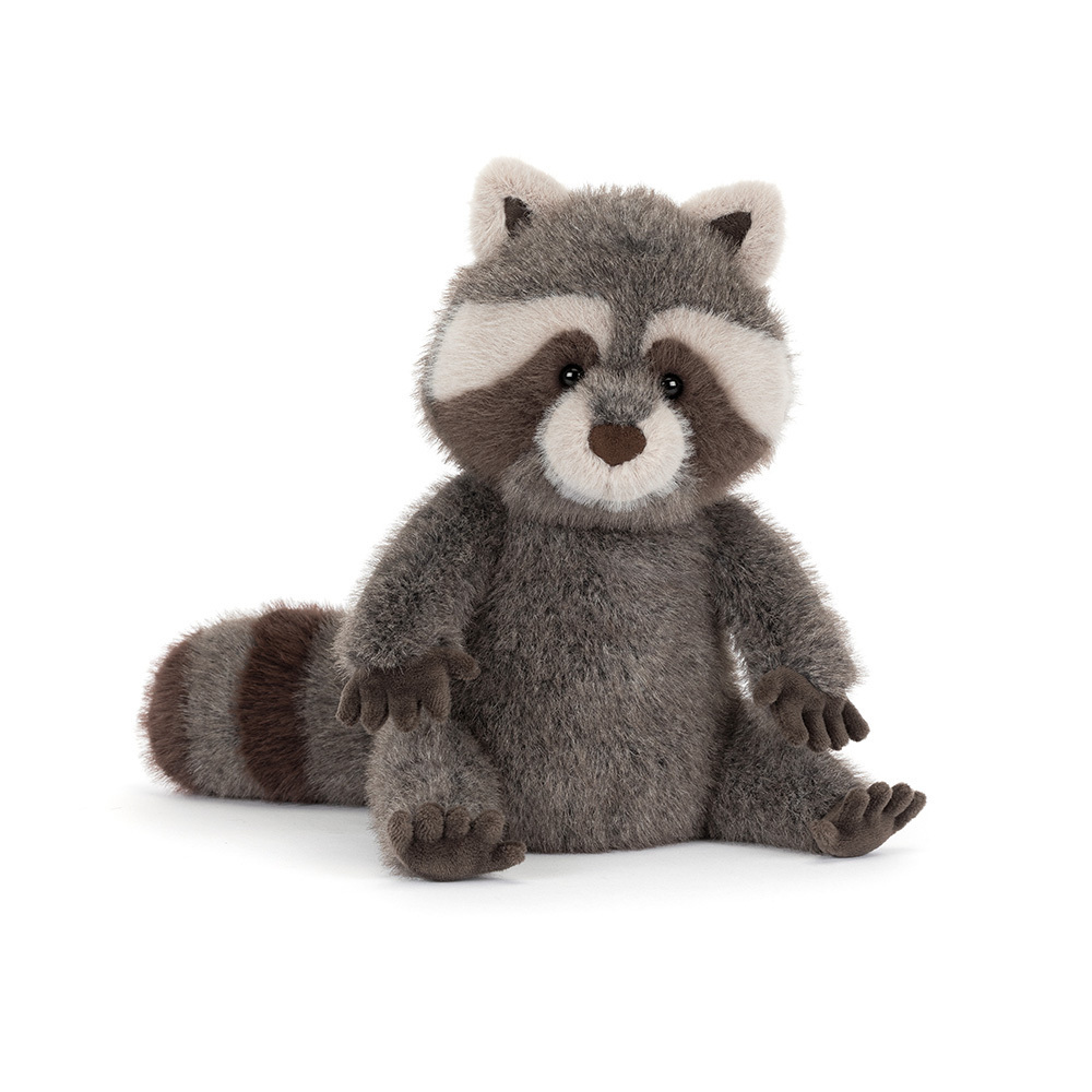 front view of Trixiwoo Raccoon Plush Toy