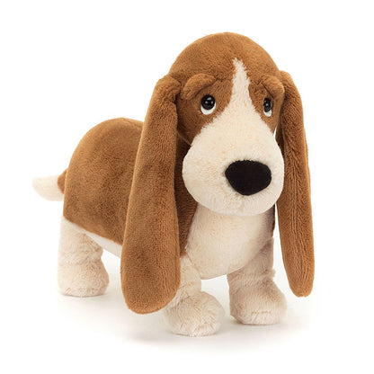 front vie wof Randall Basset Hound Plush Toy.