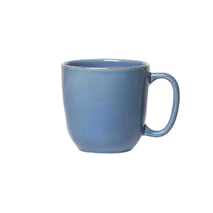 chambray blue mug on white background