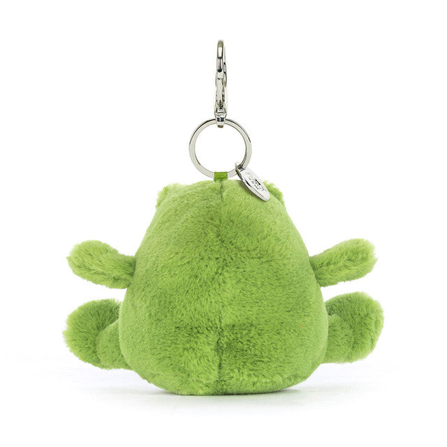 back view of ricky rain frog bag charm