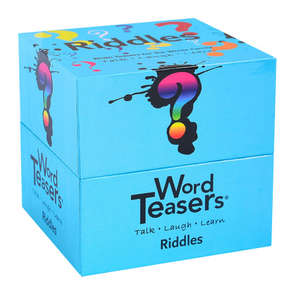 box packaging for word teasers riddles.