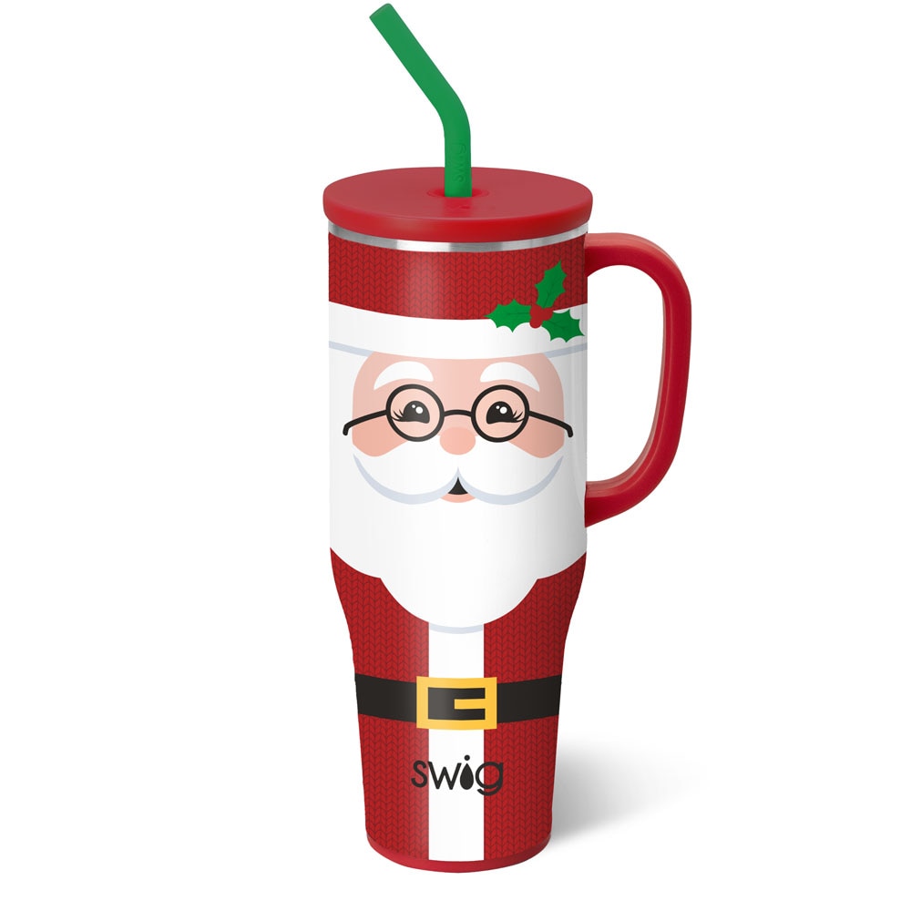 Mr. Claus Mega Mug, 40 Ounce, with image of Santa on it