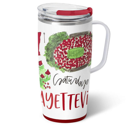 Saturdays in Fayetteville 22 ounce Travel Mug