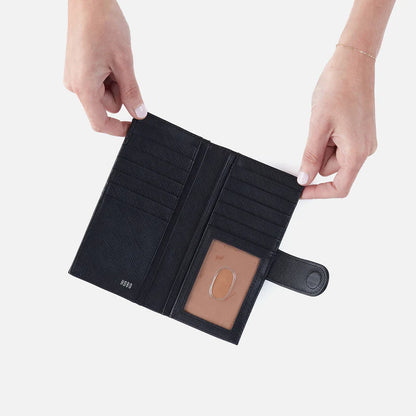 hands holding open Essential Bifold Wallet