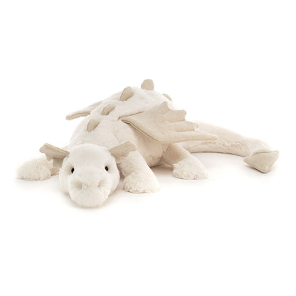 front view of Snow Dragon Plush Toy.