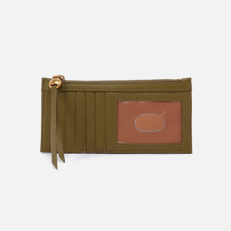 ID card side view of the sunlit sage carte card wallet