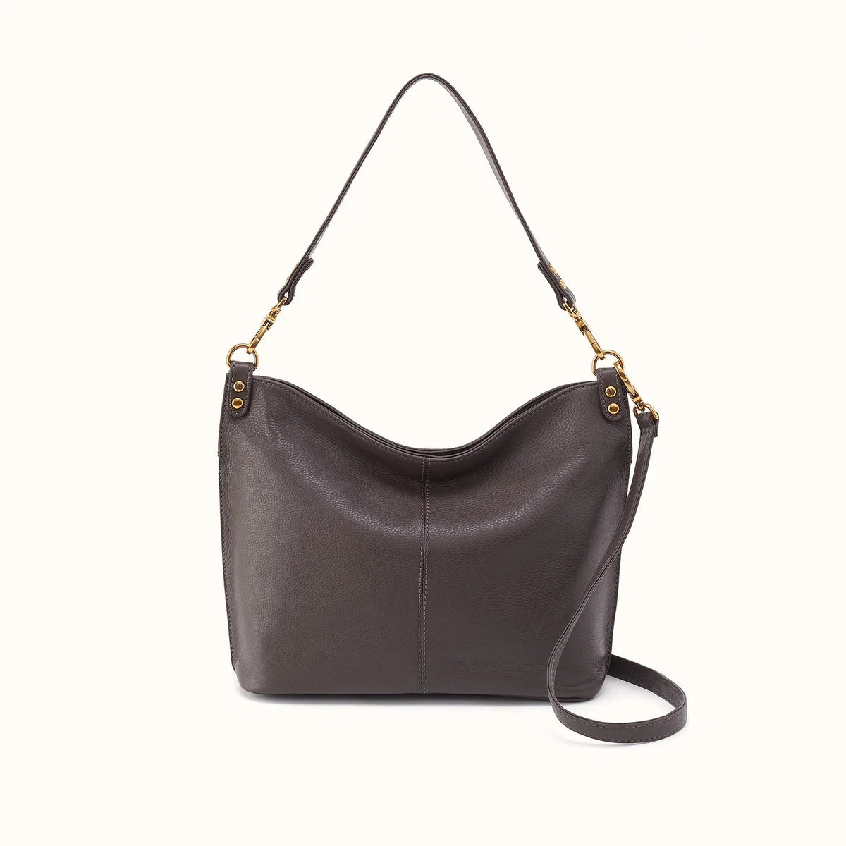 front view of the pier shoulder bag in the color hearthstone