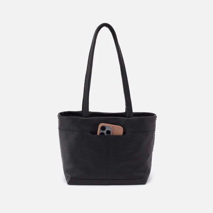 back view of the the Austin Tote in black