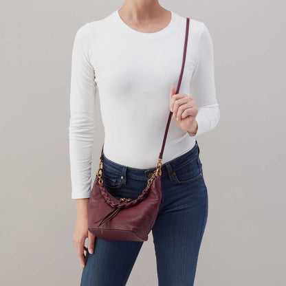 person wearing mulberry glaze Astrid Small Crossbody over their shoulder