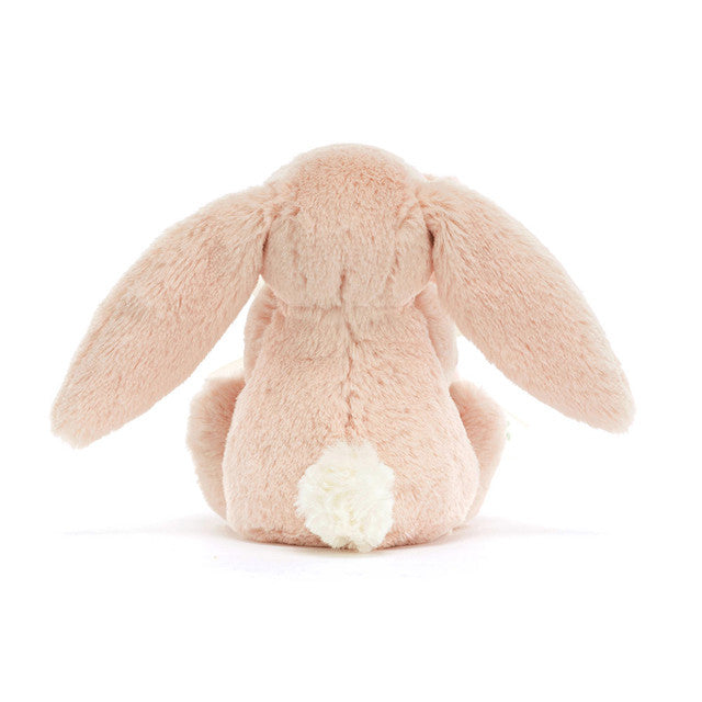 back view of blush Bashful Bunny Soother Plush Toy