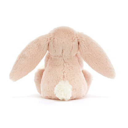 back view of blush Bashful Bunny Soother Plush Toy