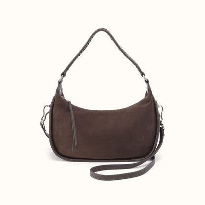 front view of the mia crossbody in color hearthstone